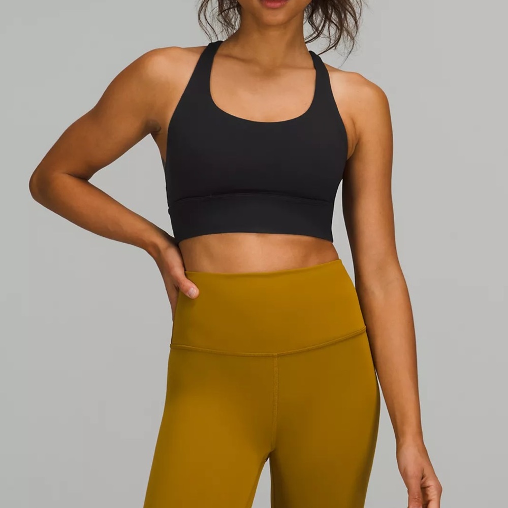 LuluLemon Energy Long Line Bra - Black NWOT Size 4